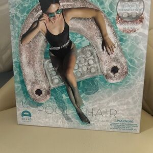 South Beach Inflatable Lounge Chair Float New